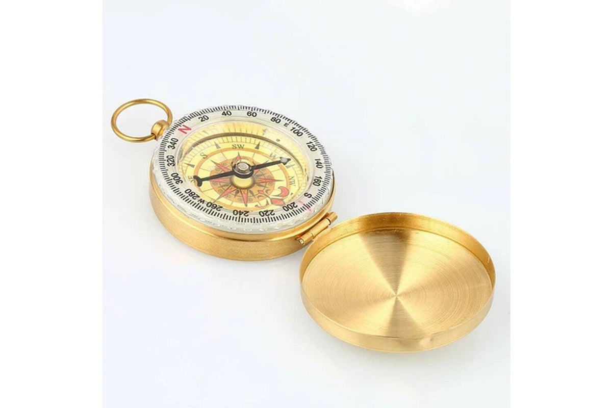 Classic Portable Brass Compass Camping Survival Outdoor Hiking Watch Map