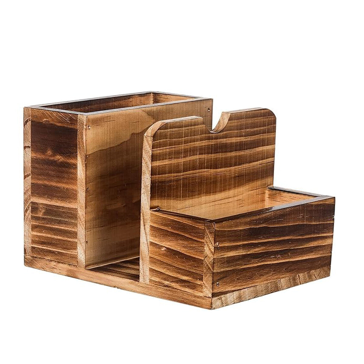 Wooden Spice Storage Box Kitchen Organizer Rack Countertop Container for Herbs