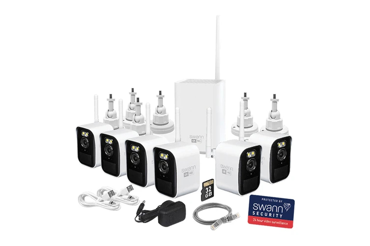 Maxranger4K™ Mini Long-Range Wireless Security System with 6 Cameras
