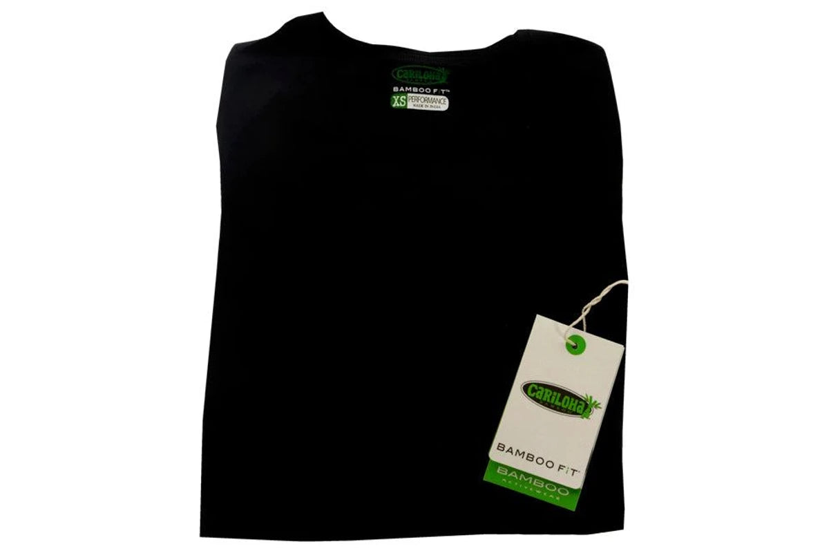 Bamboo Athletic Long-Sleeve T-Shirt - Black by Cariloha for Women - 1 Pc T-Shirt (XS)
