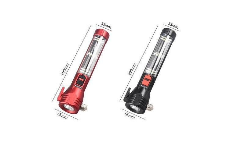 COSTCOM Powerful 11000LM Tactical Magnetic USB Flashlight LED Hunting Torch, Black