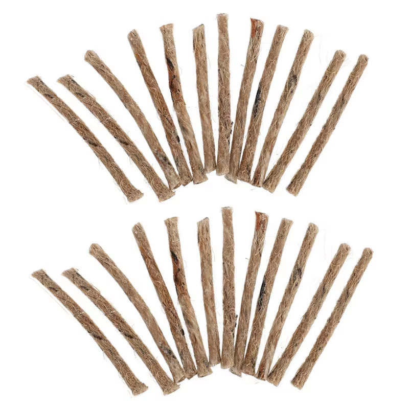 12/24Pcs Survival Wick Hemp Cord Easy to Carry Camping Hemp Fire Starters Outdoor Wick Camping Ropes Survival Tools