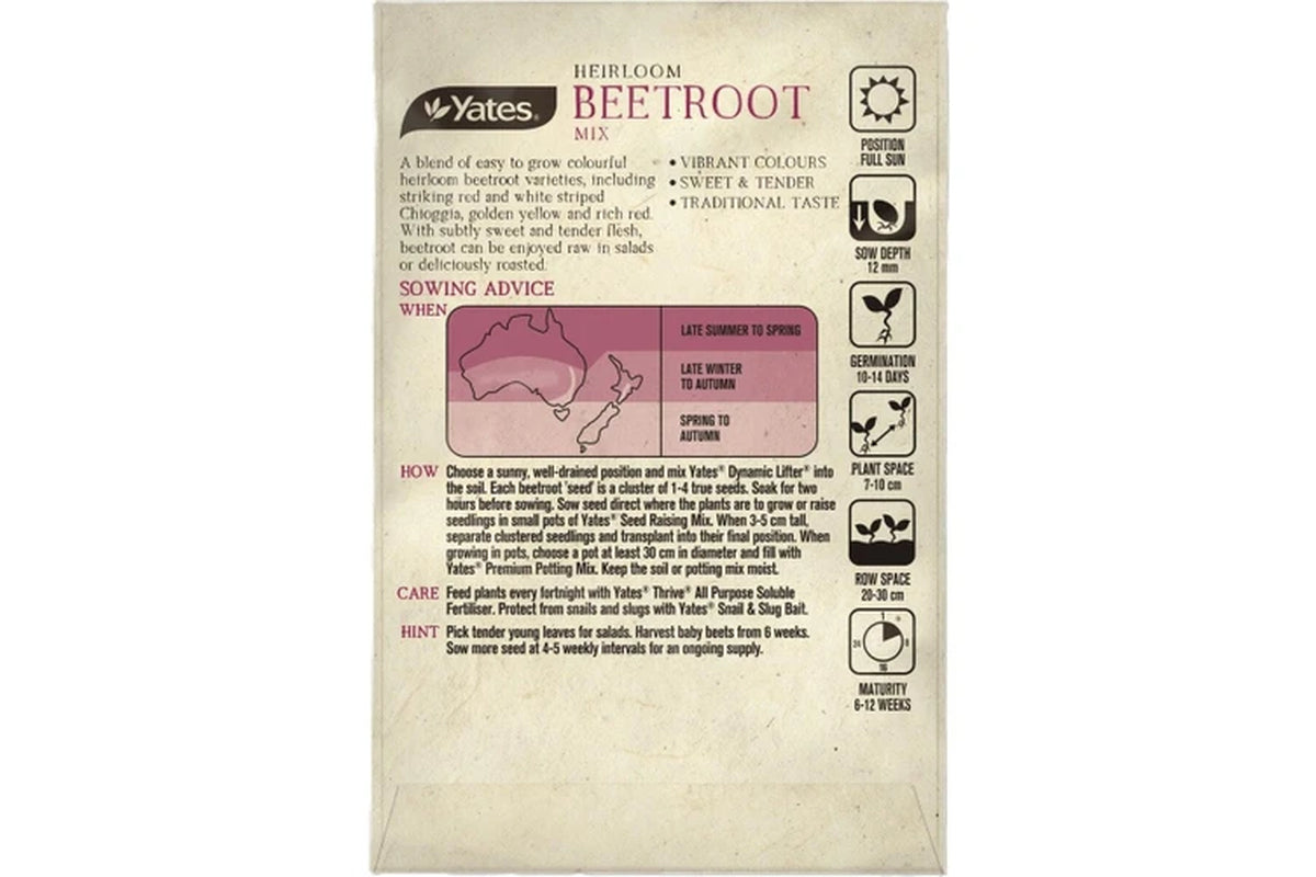 Heirloom Beetroot Mix Seeds Each