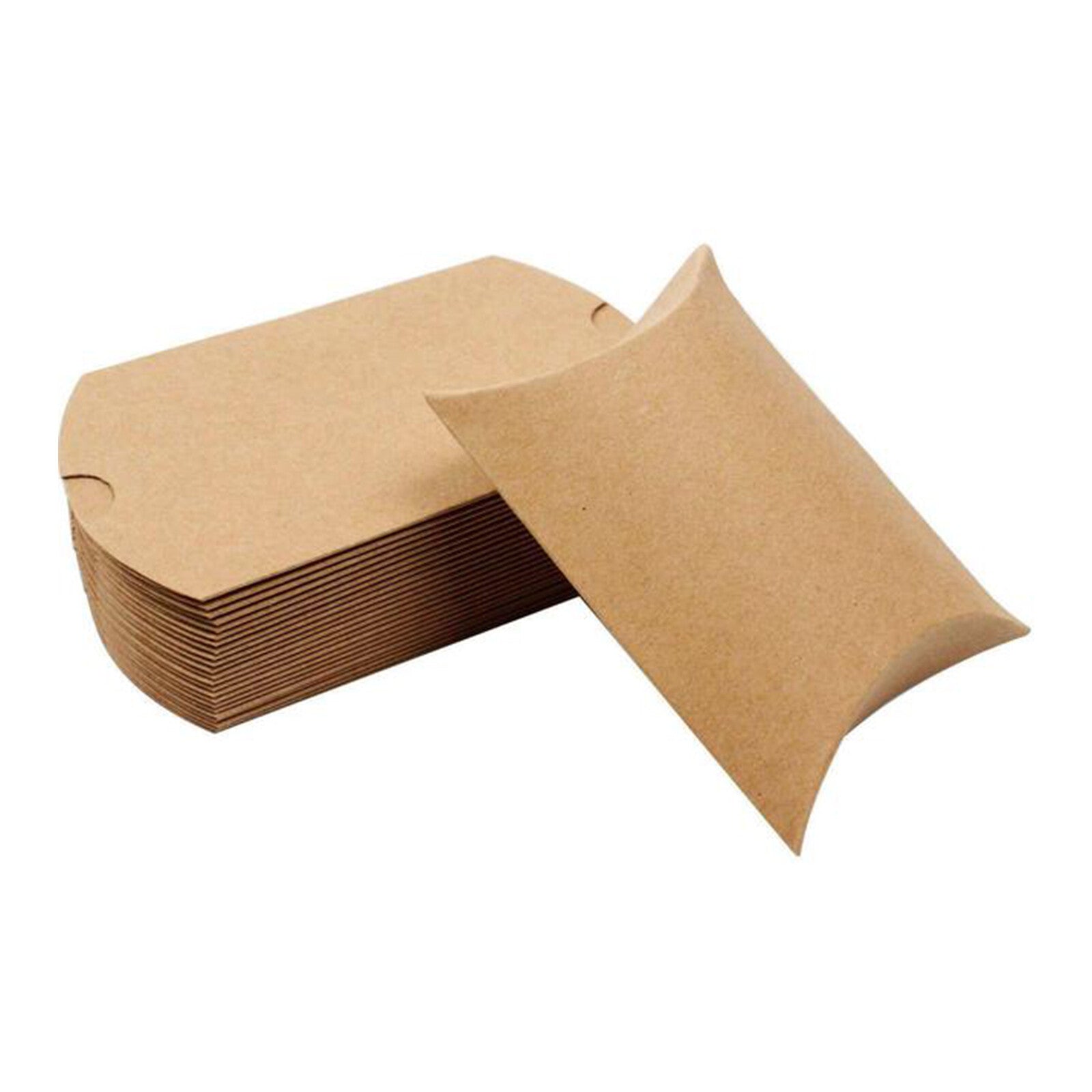 UP 300Pcs Xmas Candy Gift Box Bag Pillow Favor Kraft Paper Gift Favour Wedding