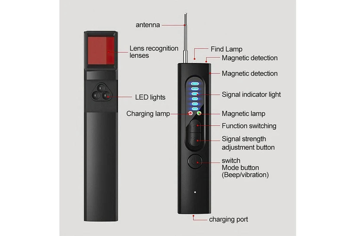 Hidden Camera Detector anti Camera Bug GPS Tracker Finder Scanner for Hotel Car