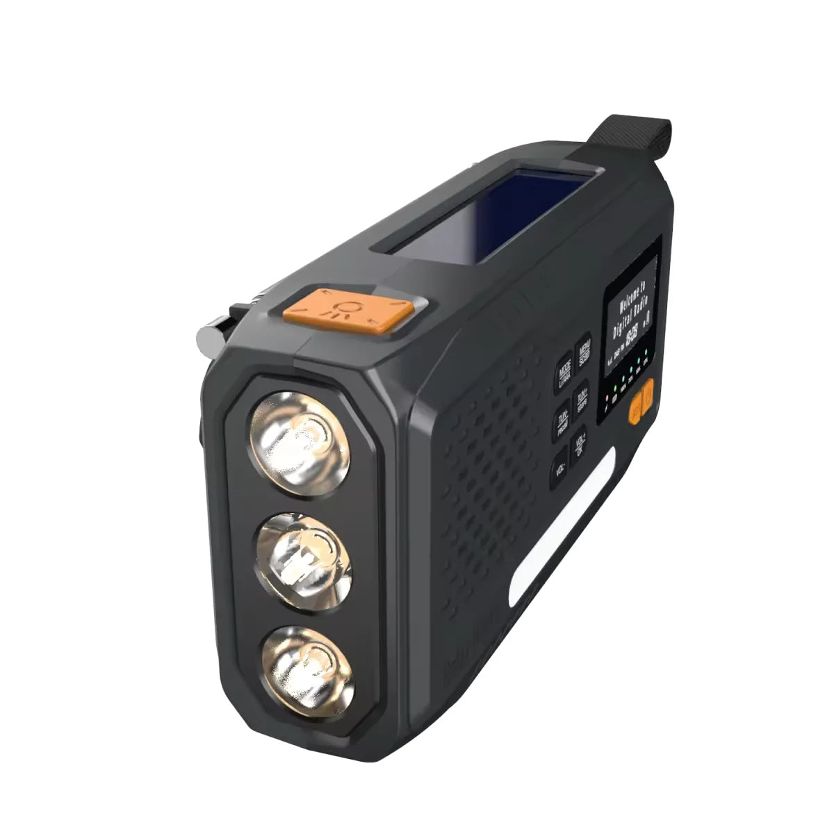 Solar Hand Crank Emergency Radio – Bluetooth, DAB+/FM, 4000Mah Power Bank, LED Torch & SOS Alarm