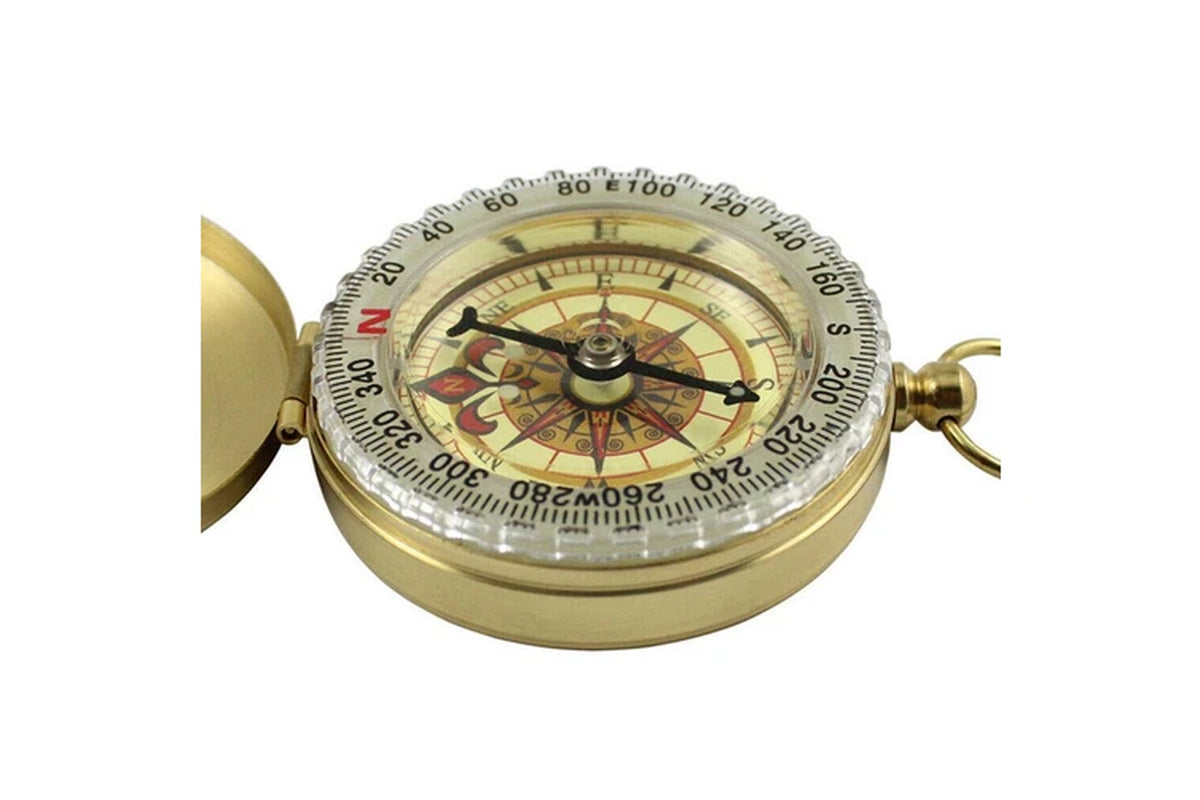 Classic Portable Brass Compass Camping Survival Outdoor Hiking Watch Map