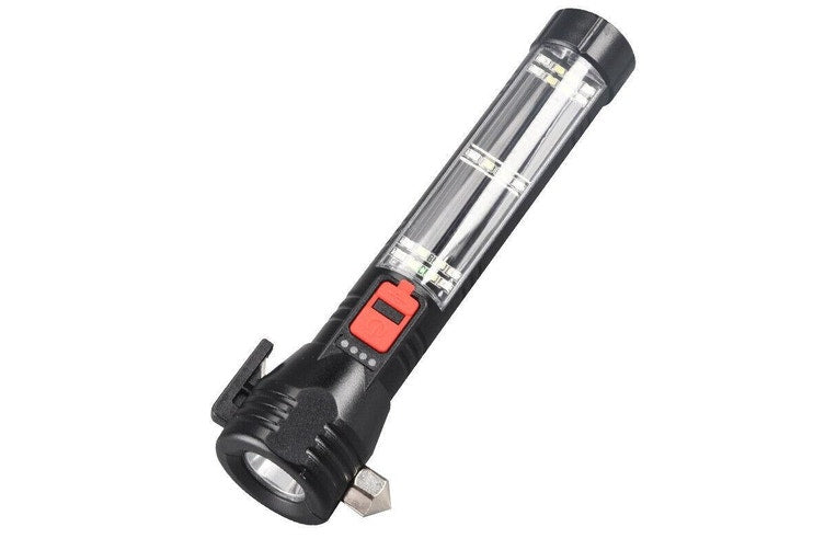 COSTCOM Powerful 11000LM Tactical Magnetic USB Flashlight LED Hunting Torch, Black