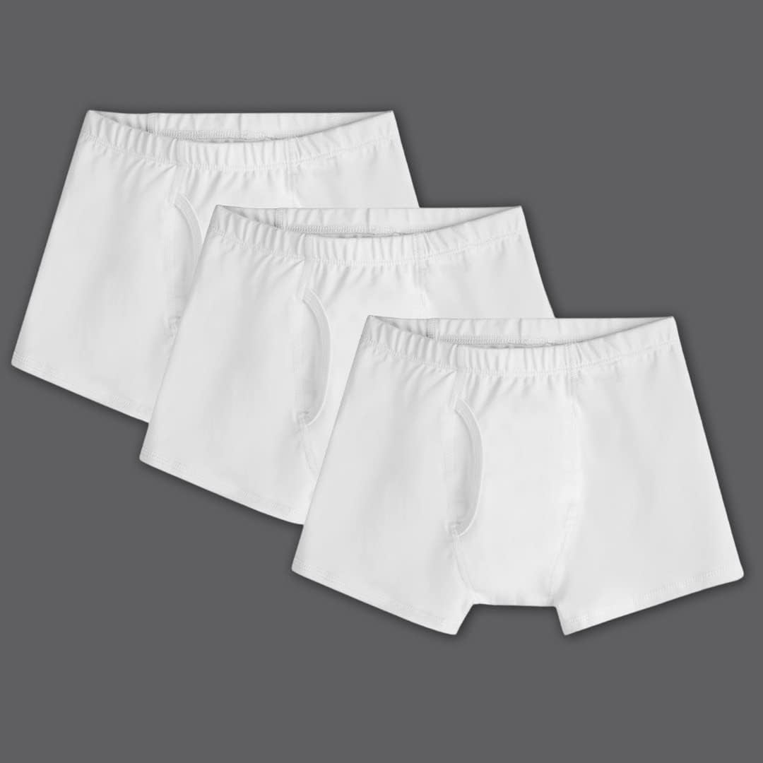 Boys' Boxer Briefs | Organic Cotton Soft Underwear Set for Toddlers & Kids, Comfort Underpants, Multi-Pack, 3-Pack