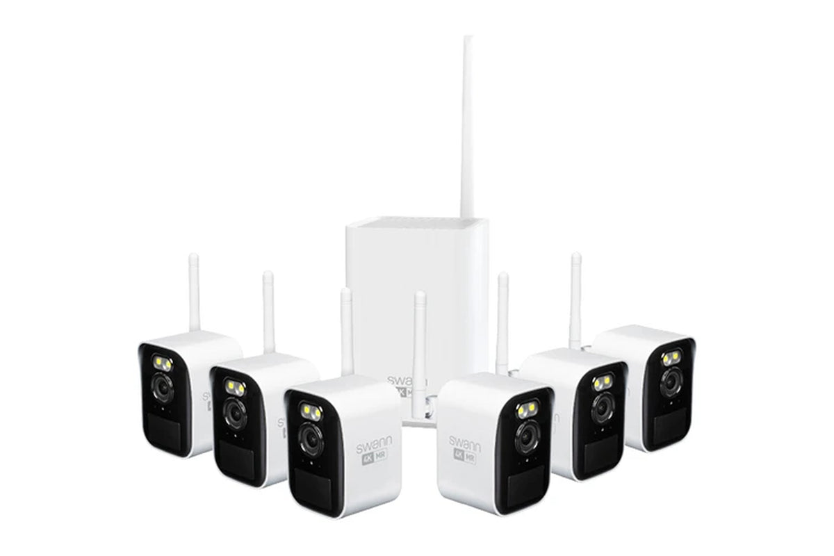 Maxranger4K™ Mini Long-Range Wireless Security System with 6 Cameras