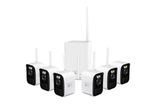 Maxranger4K™ Mini Long-Range Wireless Security System with 6 Cameras