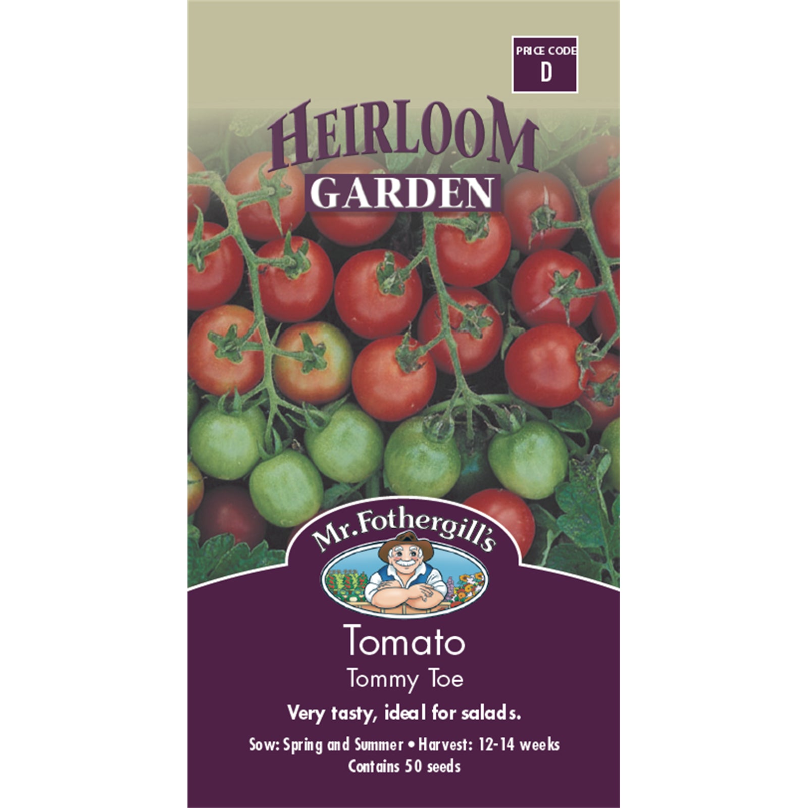 Mr Fothergill'S Tommy Toe Tomato Heirloom Seeds