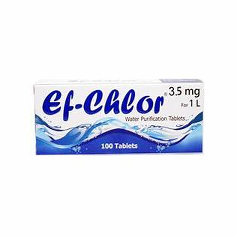 Ef‑Chlor Water Purification Tablets – Portable Clean Water