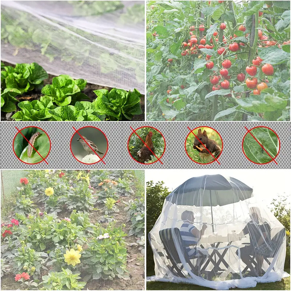 Garden Insect Netting Mesh anti Bug Net Forgreenhouse Fruit Vegetable Protection