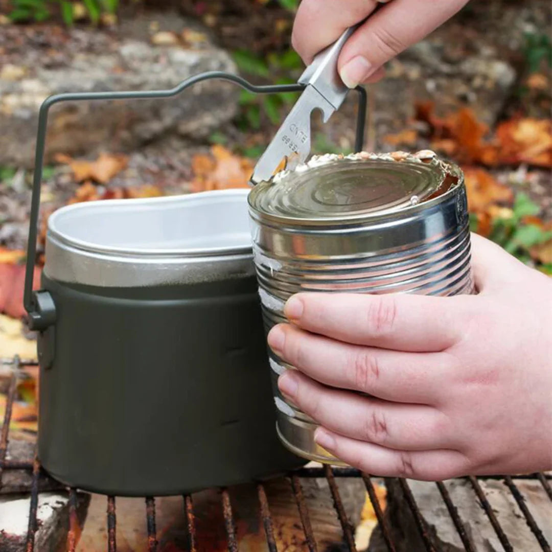 Aluminium Mess Tin Set with Utensils (German‑Style)Ls