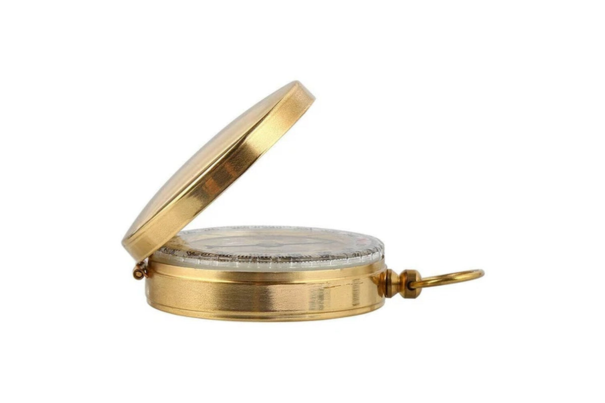 Classic Portable Brass Compass Camping Survival Outdoor Hiking Watch Map