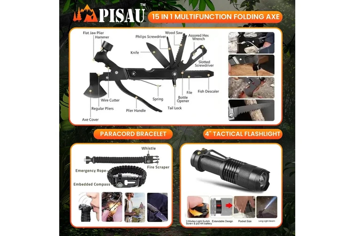 PISAU 20-In-1 Survival Kit - Tactical
