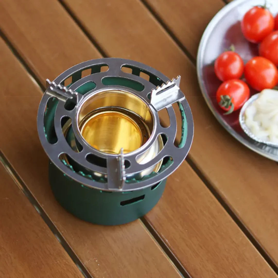 Compact Alcohol Camping Stove – Windproof System | Preppro