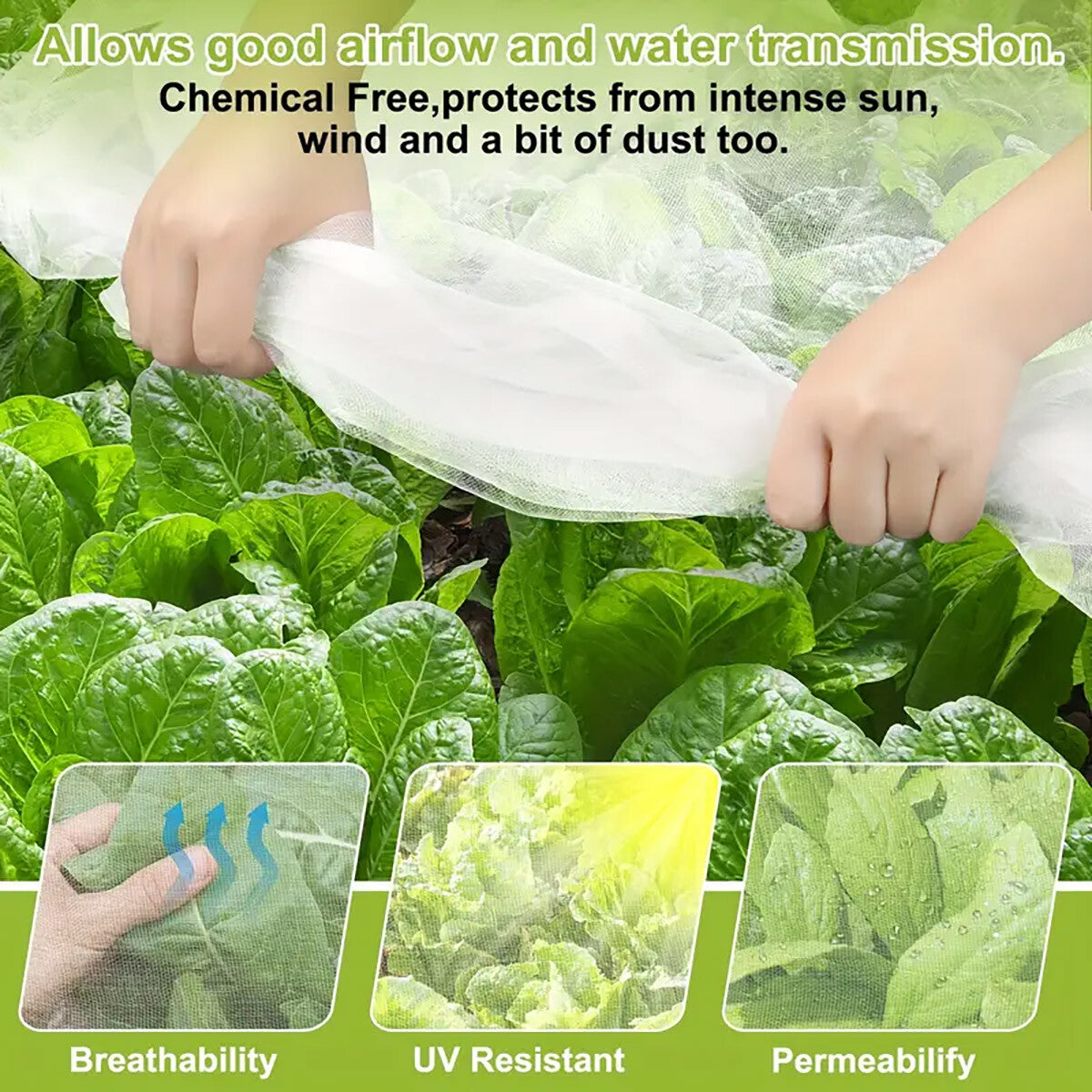 Garden Insect Netting Mesh anti Bug Net Forgreenhouse Fruit Vegetable Protection