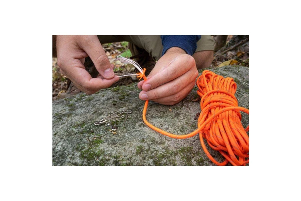 SOL Tinder Cord 550 Grade Reflective High Visibility Fire Starter Paracord 50Ft