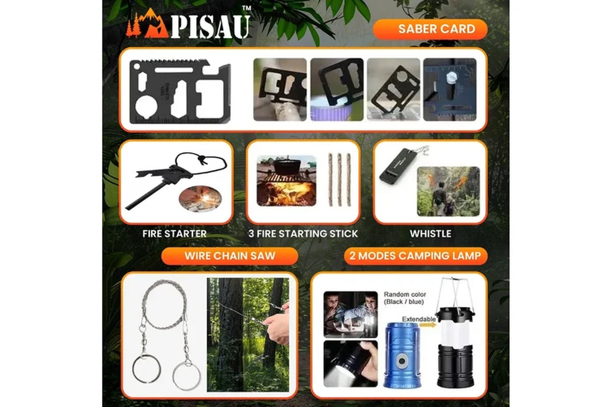 PISAU 20-In-1 Survival Kit - Tactical