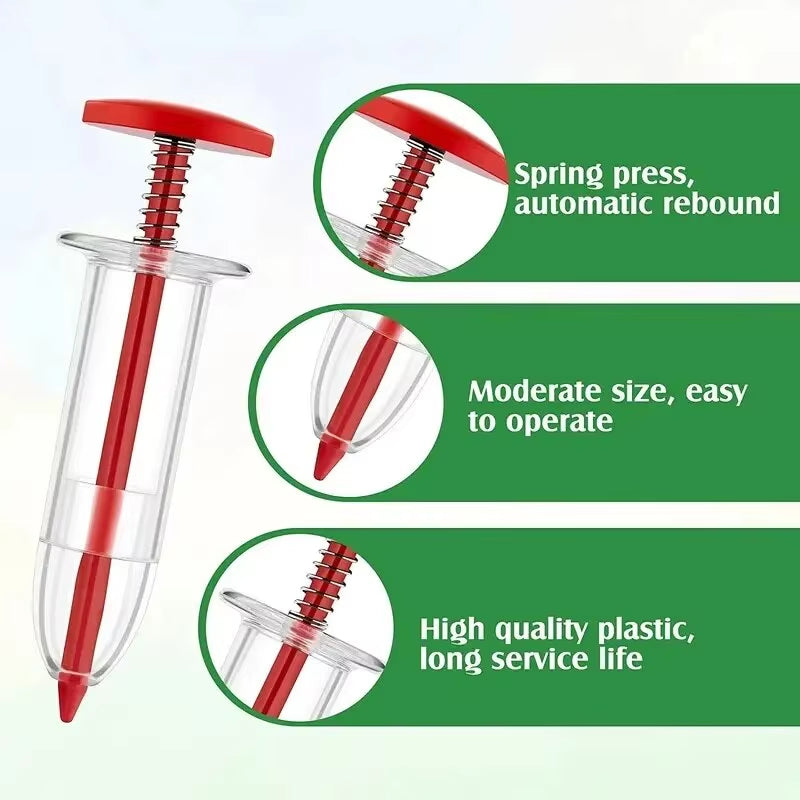 1Pc Garden Seeds Dispenser,Mini Handheld Flower Grass Syringeseeder Garden Seeds Dispenser Sowing Supplies for Garden Seeds