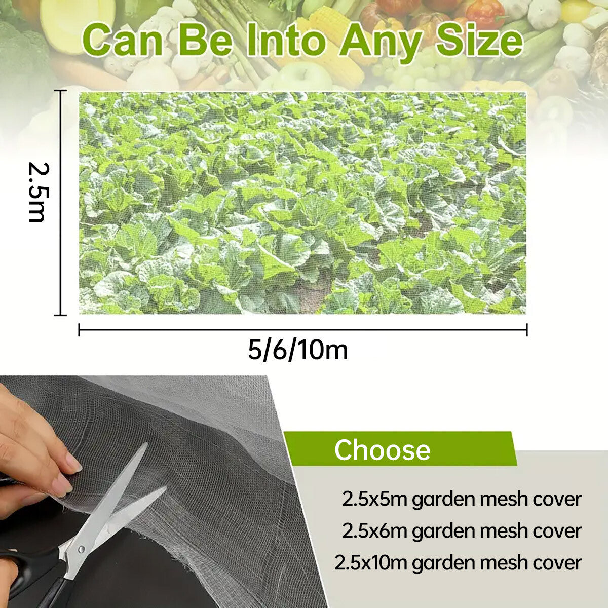 Garden Insect Netting Mesh anti Bug Net Forgreenhouse Fruit Vegetable Protection