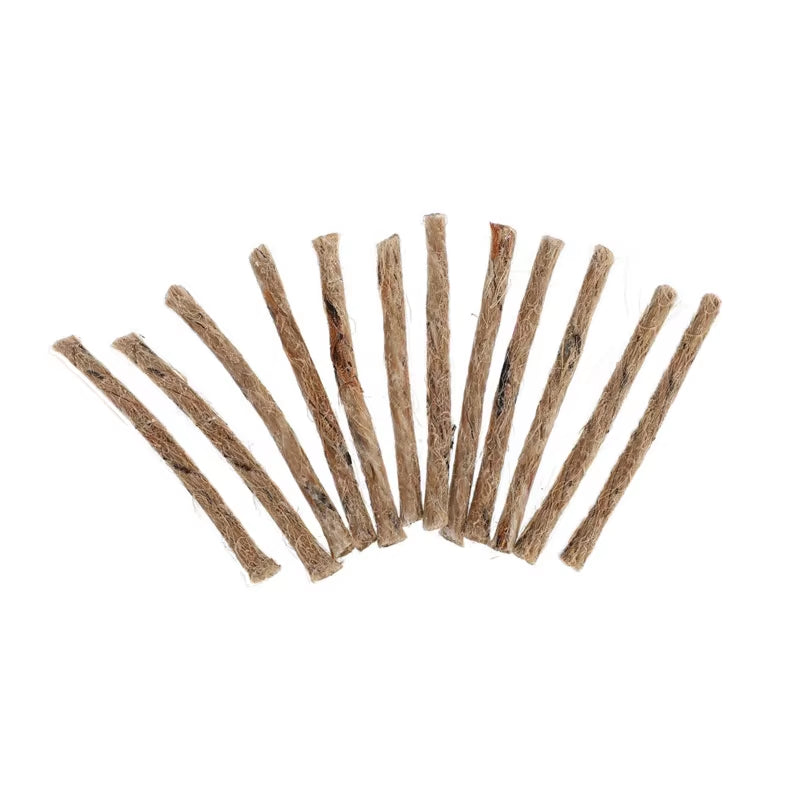 12/24Pcs Survival Wick Hemp Cord Easy to Carry Camping Hemp Fire Starters Outdoor Wick Camping Ropes Survival Tools