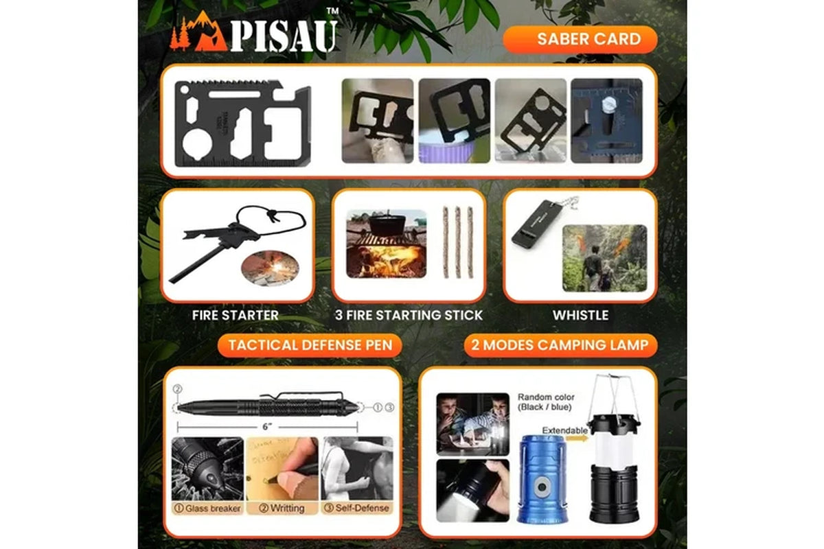 PISAU 20-In-1 Survival Kit - Tactical