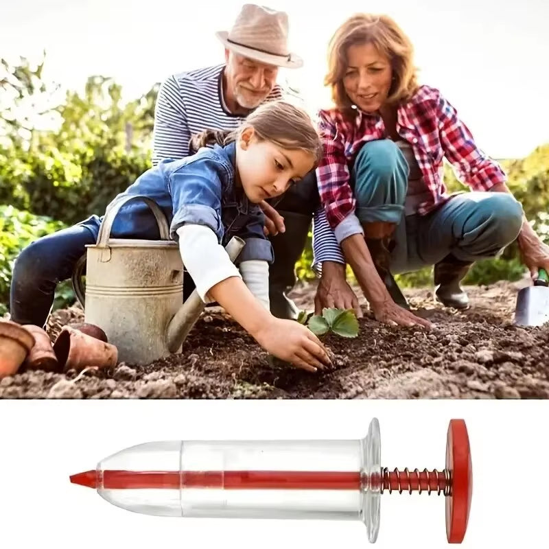1Pc Garden Seeds Dispenser,Mini Handheld Flower Grass Syringeseeder Garden Seeds Dispenser Sowing Supplies for Garden Seeds