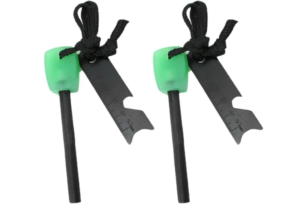 8Mm Flint Rod Survival Fire Starter Magnesium Lighter 2Pcs