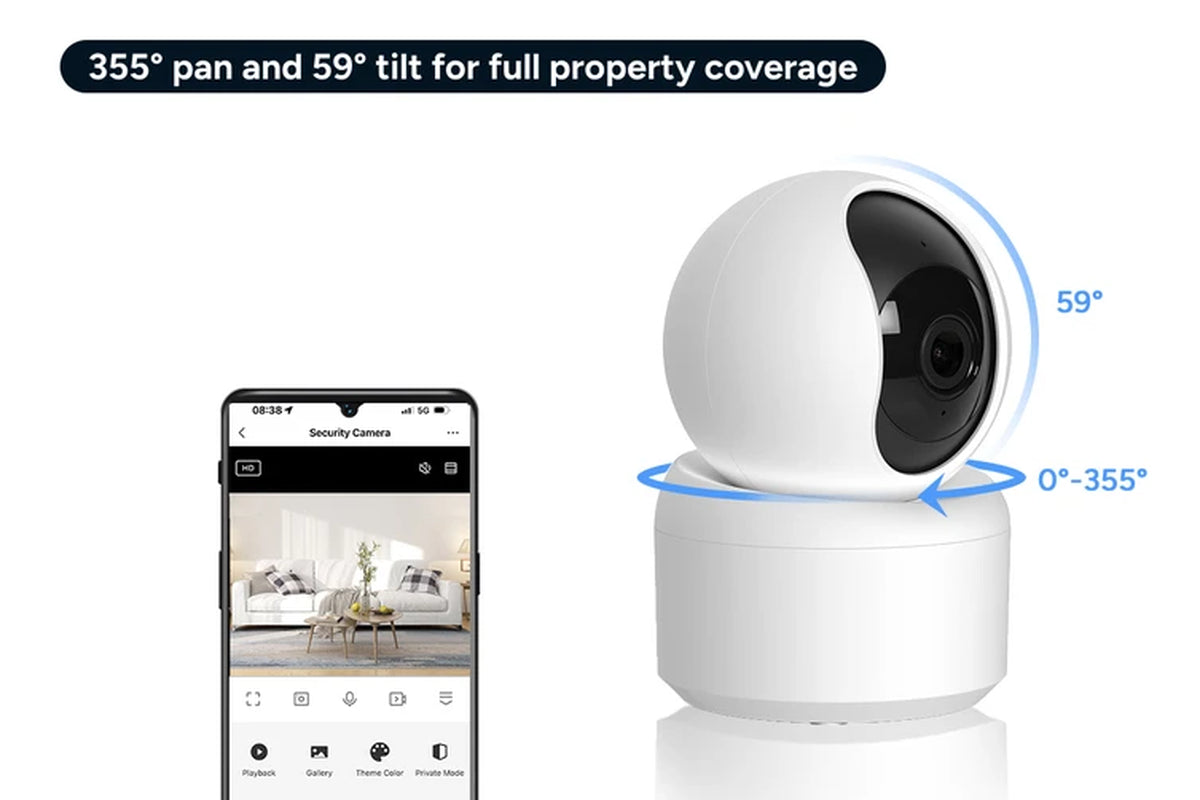 Smarterhome™ 4MP PTZ Motion Tracking Security Camera