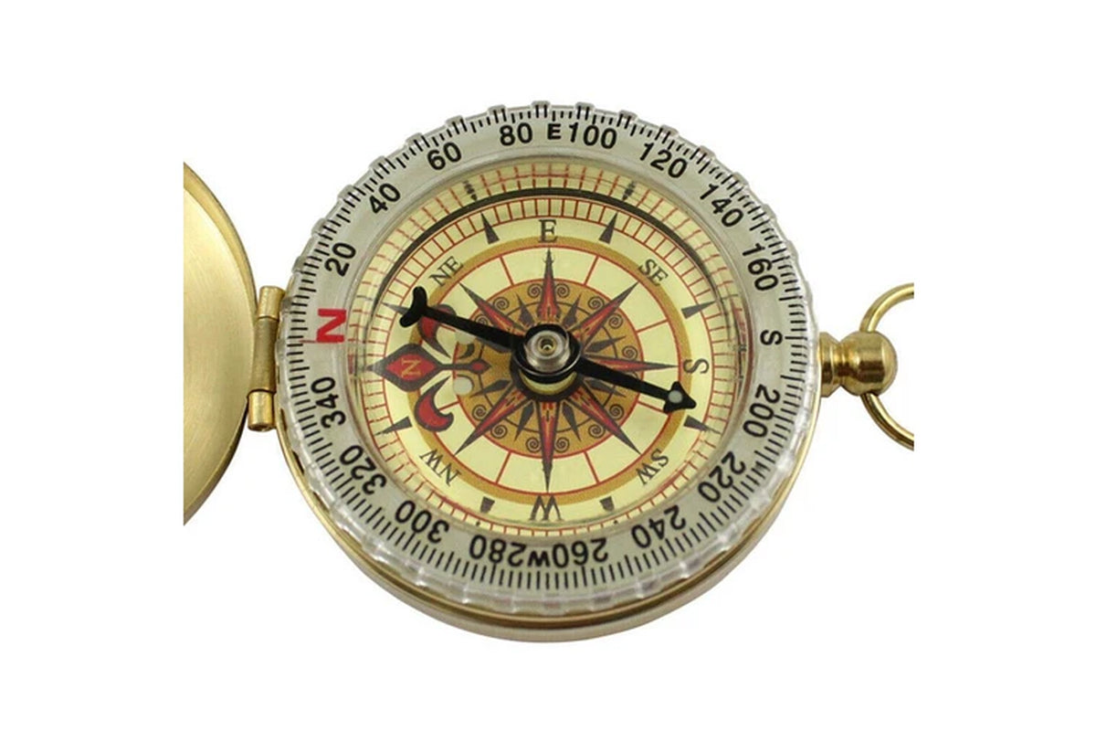 Classic Portable Brass Compass Camping Survival Outdoor Hiking Watch Map