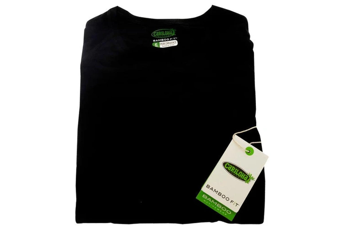 Bamboo Athletic Long-Sleeve T-Shirt - Black by Cariloha for Women - 1 Pc T-Shirt (S)