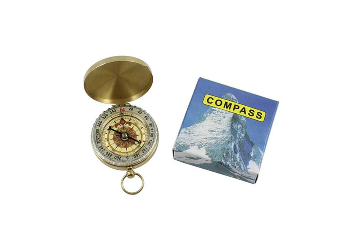 Classic Portable Brass Compass Camping Survival Outdoor Hiking Watch Map