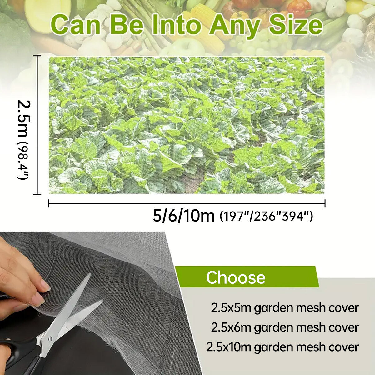 Garden Insect Netting Mesh anti Bug Net Forgreenhouse Fruit Vegetable Protection