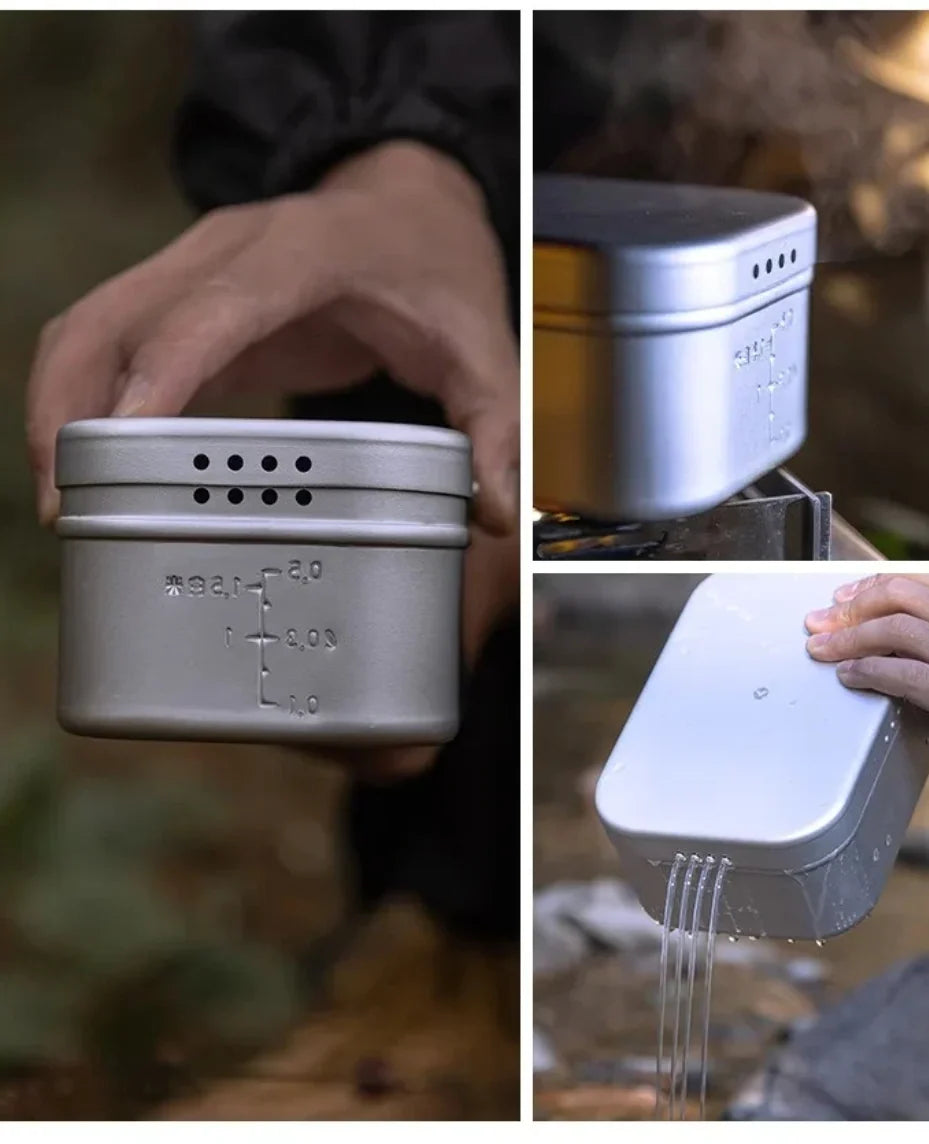 Nomad Pressure‑Relief Lunch Box – Outdoor Cooking Tin