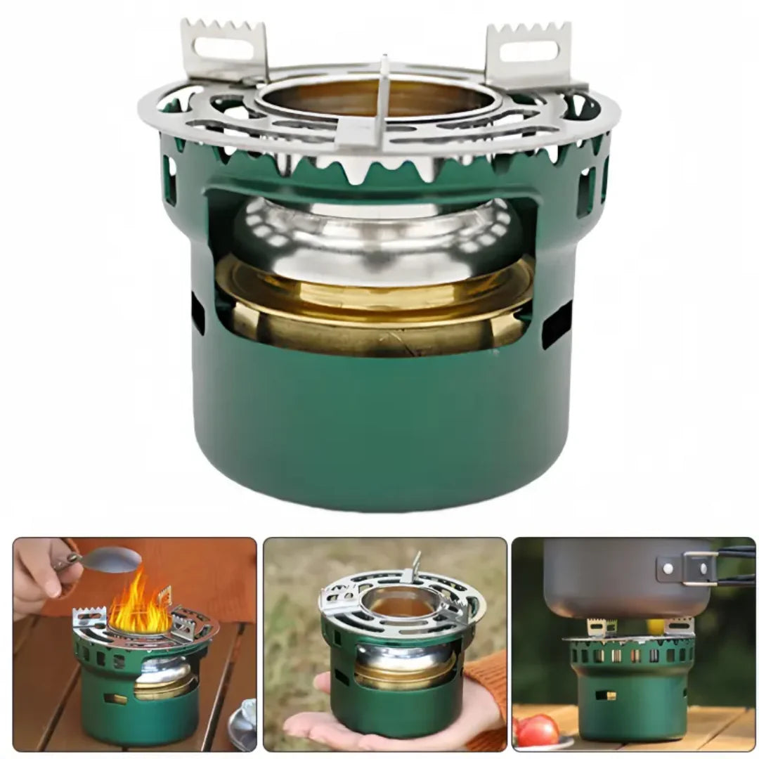 Compact Alcohol Camping Stove – Windproof System | Preppro